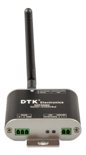 DRF2659C Zigbee to RS485 converter (front-angle)