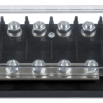 Fuse holder 6-way for MEGA-fuse (front-angle-closed)