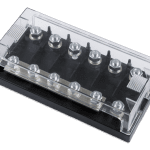 Fuse holder 6-way for MEGA-fuse (left-closed)