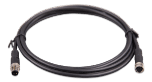 M8 circular connector MaleFemale 3 pole cable 2m (front)